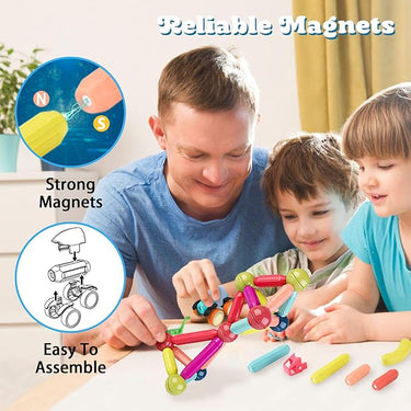 DIY MAGNETIC BUILDING BLOCK - 65 PCS